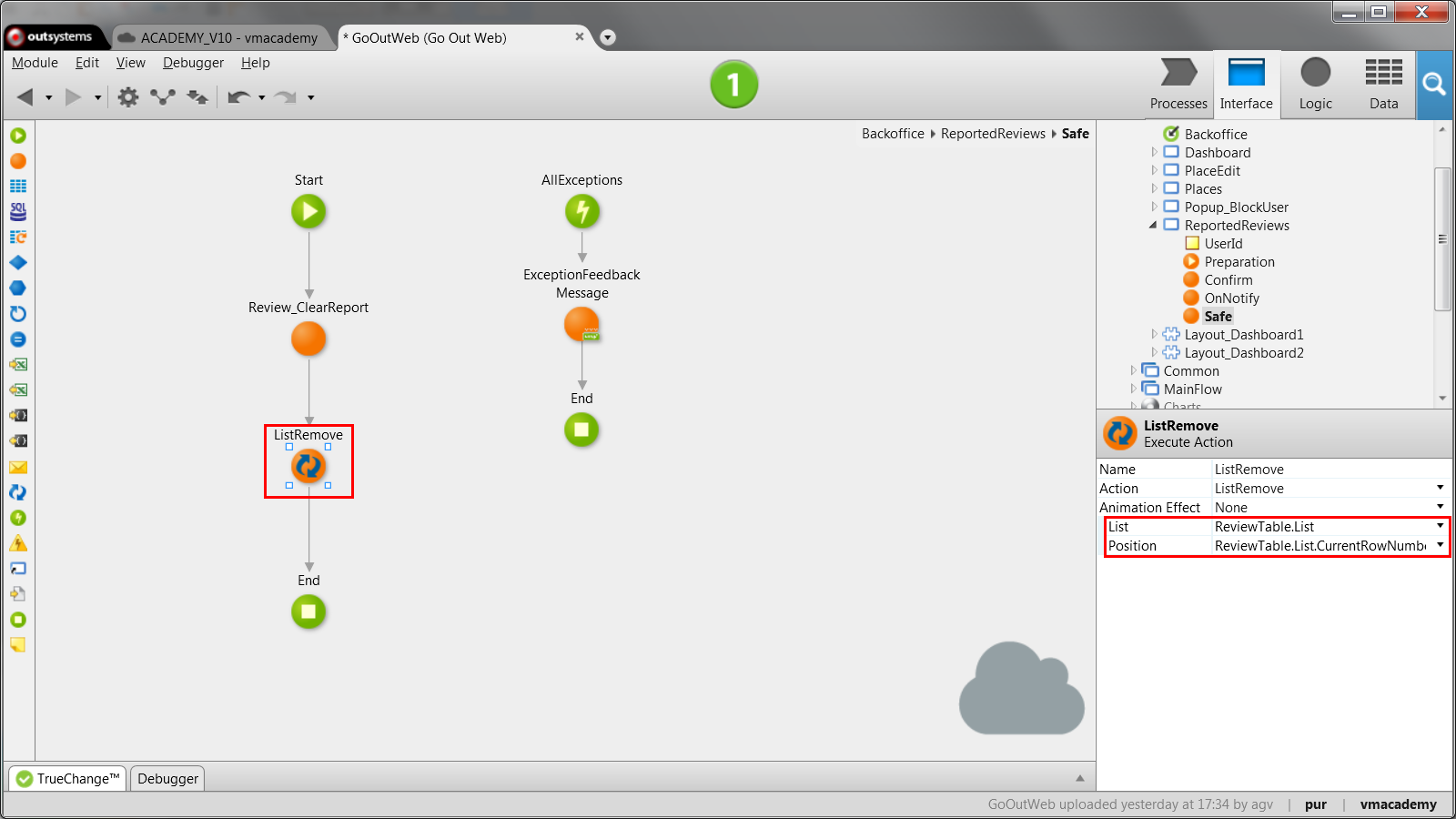 Update List Items on a Screen - Use ListRemove