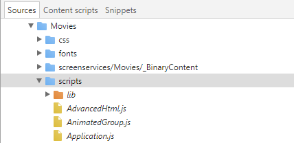 Client JavaScript file location